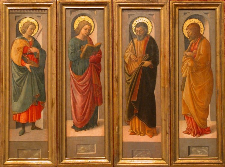 Four_Male_Saints_paintings_by_Fra_Diamante_c__1470_Honolulu_Academy_of_Arts